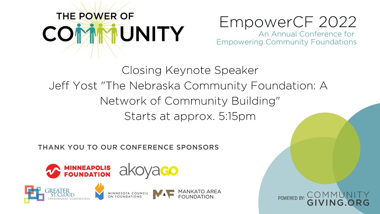 EmpowerCF 2022: An Annual Conference for Empowering Community Foundations