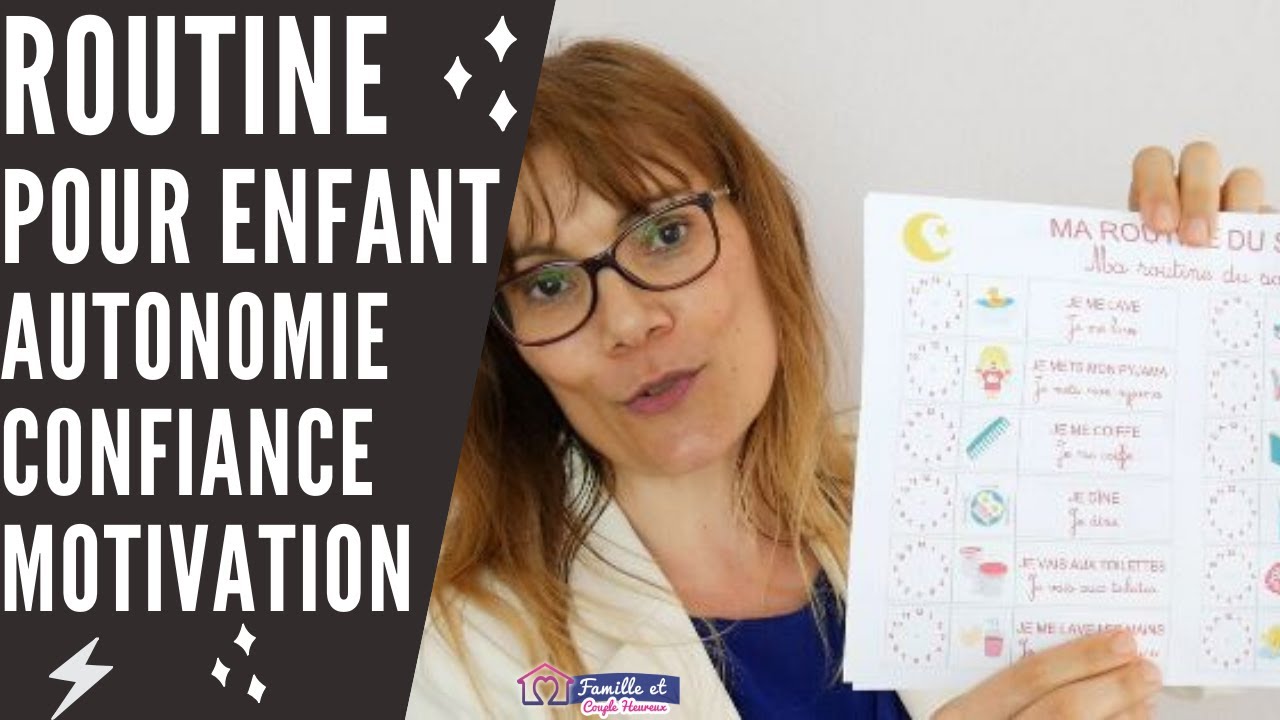 Pourquoi et comment faire un TABLEAU DE ROUTINE ? A télécharger gratuitement