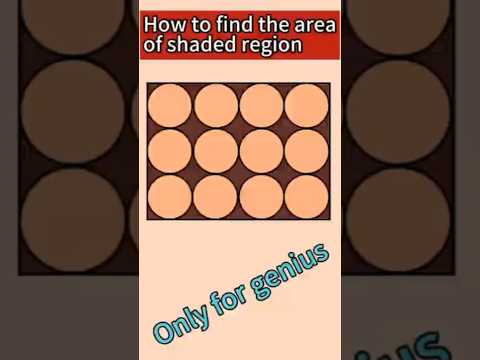 area of shaded region #maths #geometry #puzzle #tricks #youtubeshorts