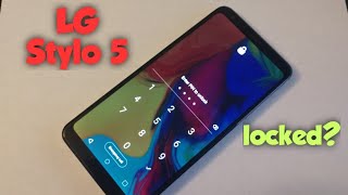 LG Stylo 5 How to by pass screen lock, pin, password, pattern , hard reset