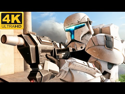 DEFENSE OF NABOO: Clone Troopers vs CIS Battle Droids - Star Wars: Battlefront 2 (4K, HDR)