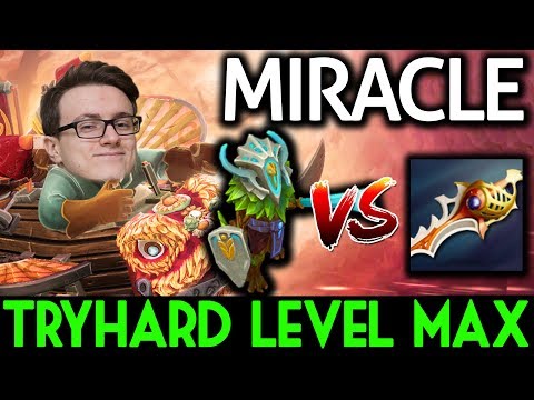 Miracle- Dota 2 [Gyrcopter] TryHard Level Max | Rapier VS Mega Creep