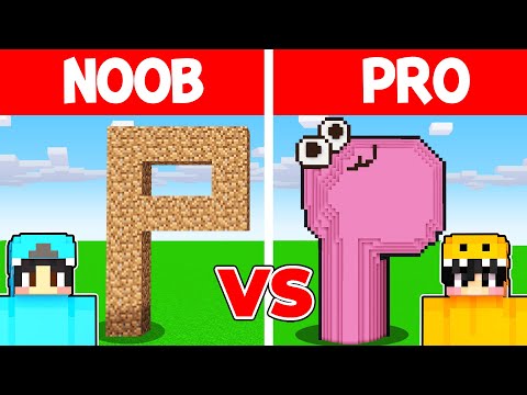 NOOB vs HACKER: I Cheated In a Alphabet Lore Build Challenge! (Letter P)