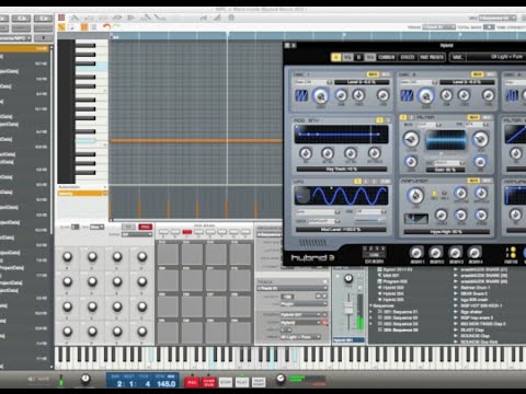 Akai Mpc Renaissance Software 1.7 Hybrid 3 synth demo 2 & How to create a chord Templete