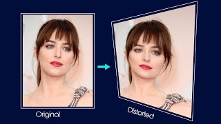 How to distort an image in adobe illustrator cc | Skew and Perspective Image Manipulation