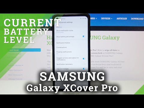 How to Show Battery Percentage in Status Bar on SAMSUNG Galaxy XCover Pro – Check Battery Level