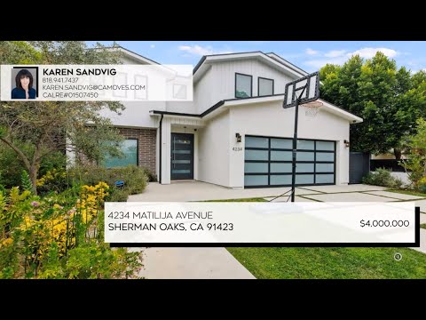 $4M Dream Home on Sale: Explore Sherman Oaks' Exquisite 5-Bed/6-Bath Haven - 4203 SQ FT!