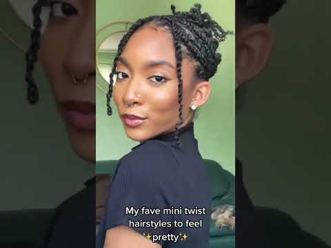 Hairstyles for Mini Twists/Mini Braids on Natural Hair ➿