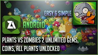 Plants vs Zombies 2 Unlimited Gems, Coins, All Plants Unlocked | 2021 | Easy 100%