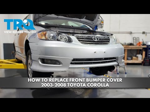 How to Replace Front Bumper Cover 2003-2008 Toyota Corolla