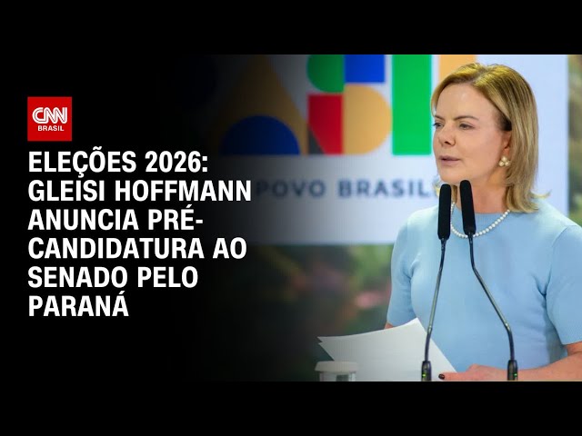 Gleisi Hoffmann anuncia pré-candidatura ao Senado pelo Paraná | PRIME TIME