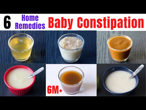 Give these 6 foods if your baby is Constipated | 6 Natural Home Remedies for Baby Constipation | 6M+