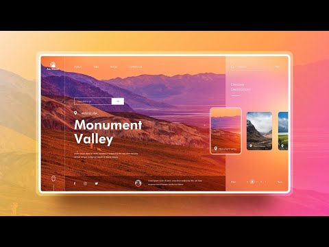 How To Make Travel Website UI Design In Adobe XD