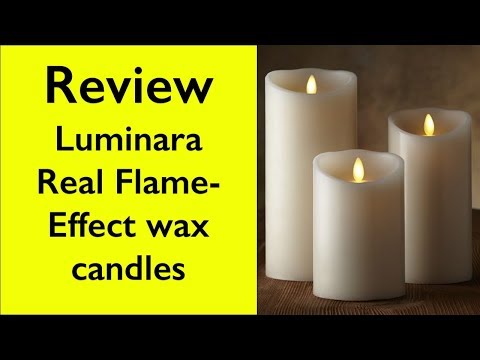 Review luminara flame effect wax candle - how does it work?