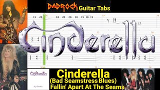Bad Seamstress Blues / Fallin&#39; Apart At The Seams - Cinderella - Guitar + Bass TABS Lesson