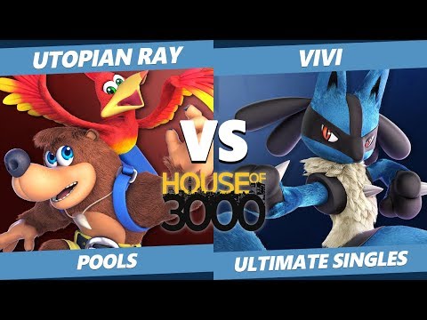 Smash Ultimate Tournament - Utopian Ray (Banjo) Vs. Vivi (Lucario) SSBU Xeno 185 Pools