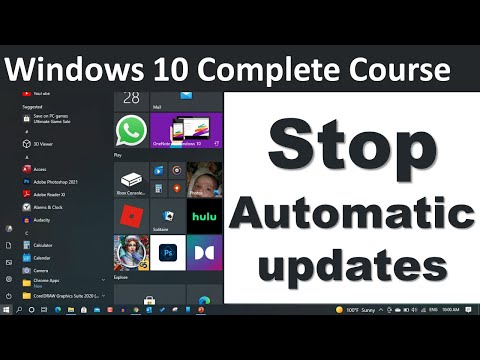 How to stop automatic updates on Windows 10 | Urdu Hindi