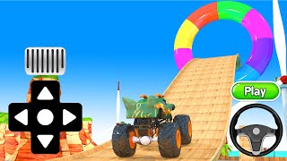 Play the game Car Overcoming Obstacles!! Which car will be the first to finish?