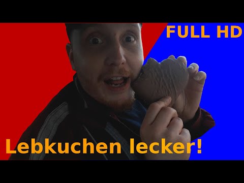 Vollhonk frisst Lebkuchenherz wie ein Verrückter
