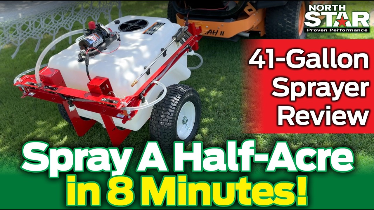 I Sprayed my ENTIRE Half Acre in 8 Minutes! (NorthStar 41-Gallon Review)