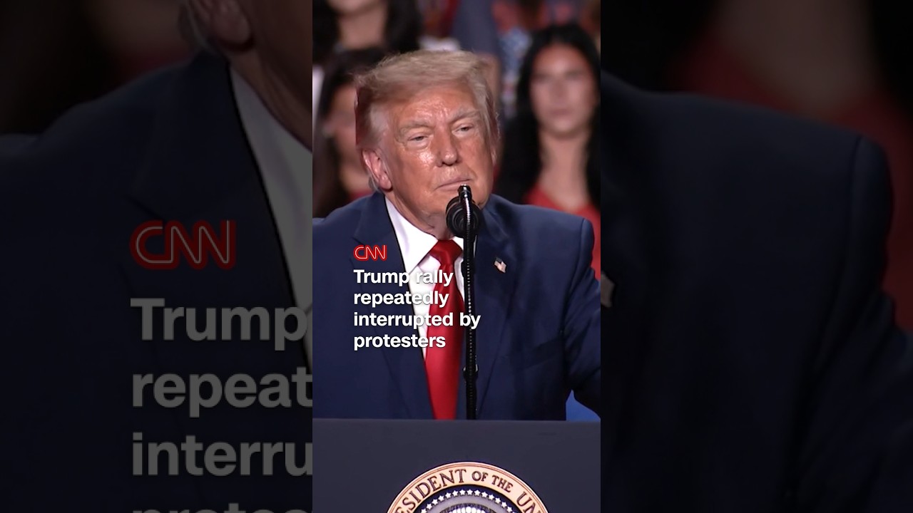 Protesters repeatedly interrupt Trump speech at San Antonio rally