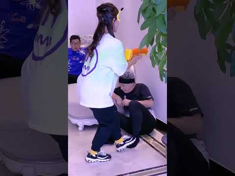 The Blindfold Challenge Is So Exciting, Come And Play! ! # Funnyfamily#Partygames#Familygames