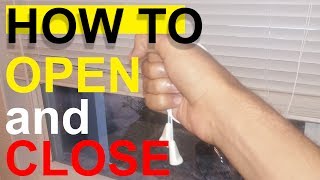 How to open and close window blinds.