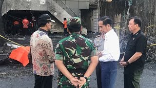Jokowi Kunjungi Langsung Lokasi Kejadian Ledakan Bom Gereja di Surabaya