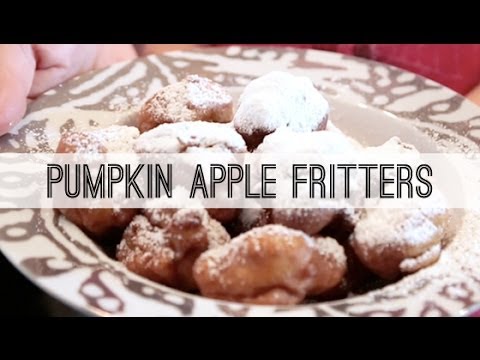 Pumpkin Apple Fritters - Hanukkah recipes | One Hungry Mama