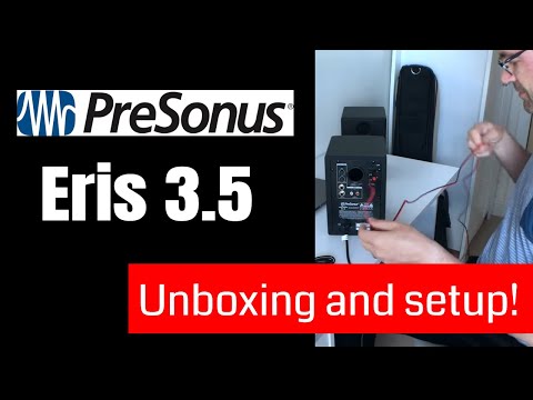 Presonus Eris E3.5 unboxing, installation and test!
