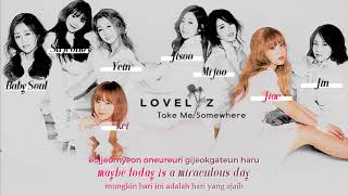 [Rom/Eng/Ind Lyrics] Lovelyz (러블리즈) - Take Me Somewhere