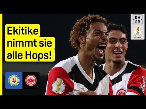 Ekitiké-Show! SGE in Runde zwei: Eintracht Braunschweig - Eintracht Frankfurt | DFB-Pokal | DAZN