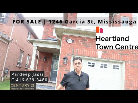 FOR SALE 1246 GARCIA ST, Mississauga |3BR Semi-Detached Facing Park |VERY HIGH DEMAND AREA HEARTLAND