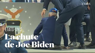 Download lagu Joe Biden chute sur scène lors d une cérémonie ... mp3