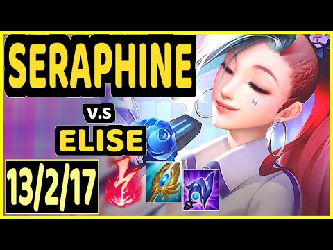 SERAPHINE vs ELISE - 13/2/17 KDA MID CHALLENGER GAMEPLAY - BR