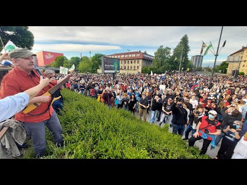 Jani Kovačič: Revolucija, protivladni protest v Ljubljani 28. maja 2021