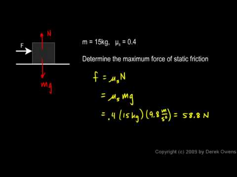 Physics 4.7.3a - Friction Example 1