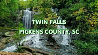 Twin Falls - Pickens County - South Carolina  // 4K -DJI Mavic Pro 2. Drone Footage