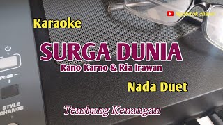 Download lagu Surga Dunia//Rano Karno & Ria Irawan//Karaoke//Nada Duet mp3