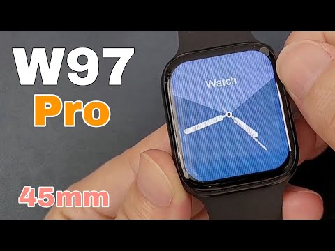 W97 PRO Smartwatch Unboxing - 500+ Watch faces app.