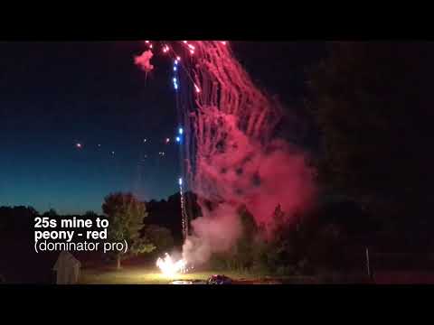2024 July 4 backyard fireworks (annotated)