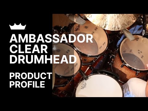 Remo 18" Ambassador Clear Drum Head w/ Video Link image 2