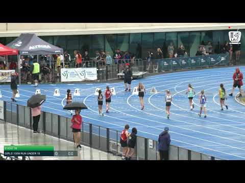 Girls Under 10 100m H5 - 2020 State Combined Events Championships // LAVicTV