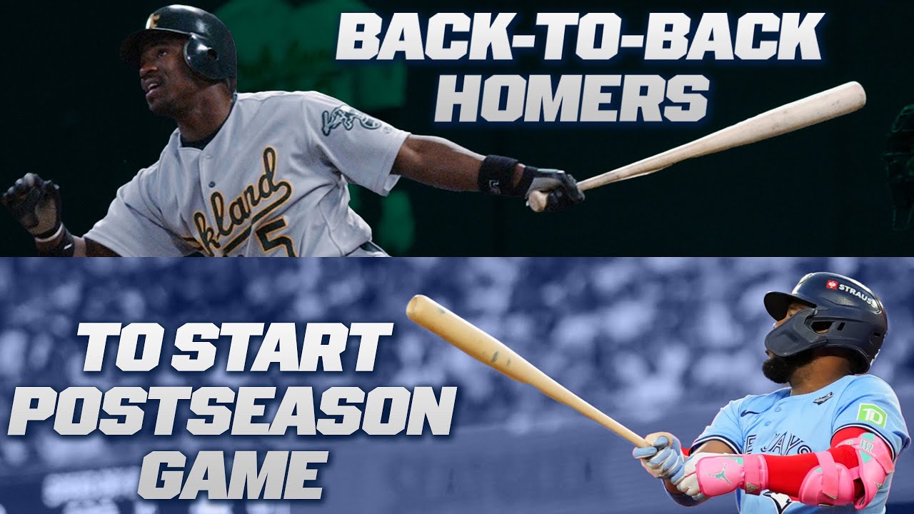 Blue Jays became 2nd team EVER to go back-to-back to start a Postseason game! 😳 (2002 A's)