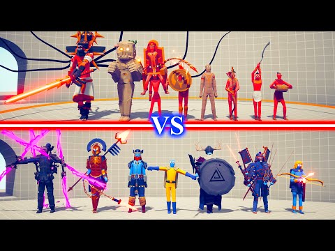 EGYPT DLC TEAM vs HIDDEN UNITS TEAM - Totally Accurate Battle Simulator TABS