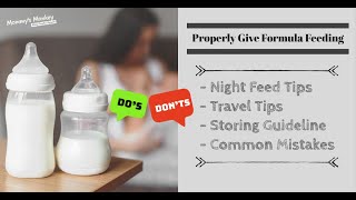 Bottle Feeding Tips & Mistakes | How to make the perfect temp bottle quickly | Night feeding tips