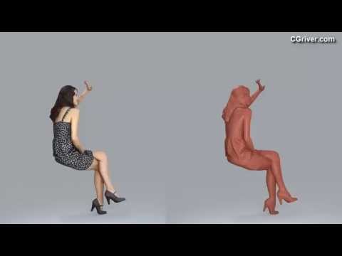 3D Human Model: Realistic Young Female for 3ds Max, Cinema 4D, SketchUp, Rhino, VRay and Thea Render