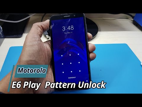 How to Unlock Motorola Moto E6 Play (XT2029 2)  Pattern Lock FREE