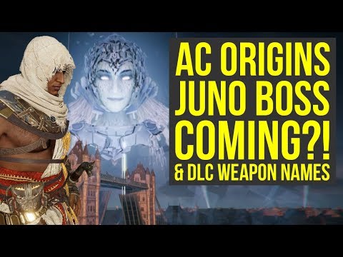 Assassin's Creed Origins JUNO BOSS & DLC WEAPON NAMES FOUND In Game Files (AC Origins DLC) Video