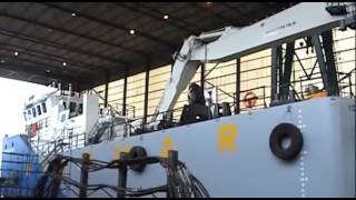 ETERMAR's Dredger with Liebherr P 9350 Pontoon Excavator